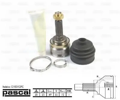 Шарнирный комплект, приводной вал PASCAL купить