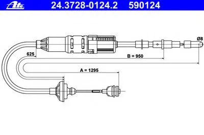 Тросик сцепления ATE купить