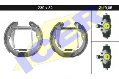 Комплект тормозных колодок ICER купить