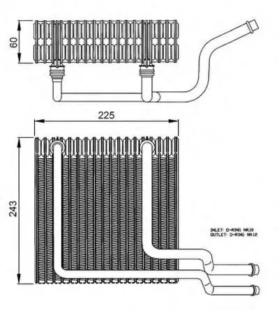 Испаритель, кондиционер NRF купить