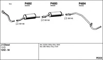 Система выпуска ОГ FENNO купить
