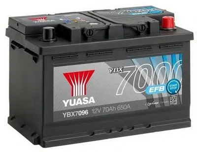Стартерная аккумуляторная батарея YBX7000 EFB Start Stop Plus Batteries YUASA купить
