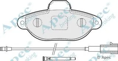 Комплект тормозных колодок, дисковый тормоз APEC braking купить