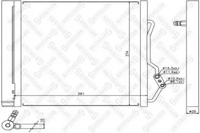Конденсатор, кондиционер STELLOX купить