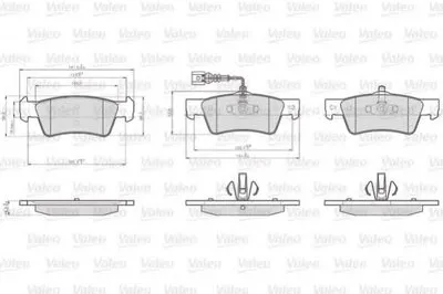 Комплект тормозных колодок, дисковый тормоз VALEO купить