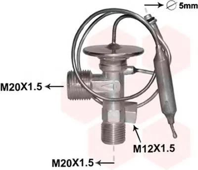 Расширительный клапан, кондиционер VAN WEZEL купить