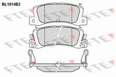 Комплект тормозных колодок, дисковый тормоз FTE купить