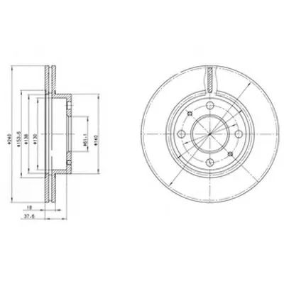 Тормозной диск DELPHI купить
