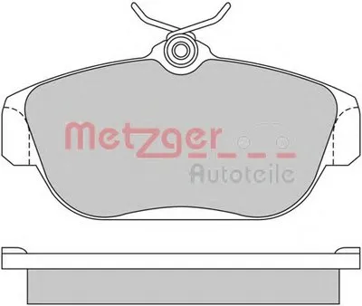 Комплект тормозных колодок, дисковый тормоз METZGER купить