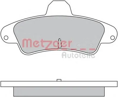 Комплект тормозных колодок, дисковый тормоз METZGER купить