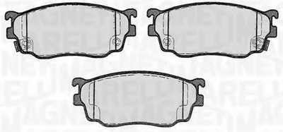 Комплект тормозных колодок, дисковый тормоз MAGNETI MARELLI купить