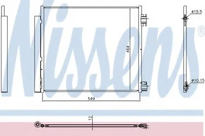 Конденсатор, кондиционер NISSENS купить