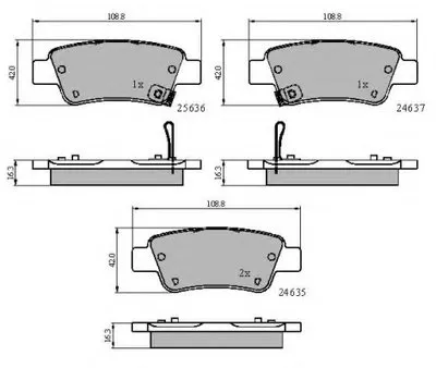 Комплект тормозных колодок, дисковый тормоз NATIONAL купить