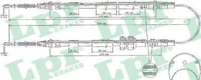 Трос, стояночная тормозная система LPR купить