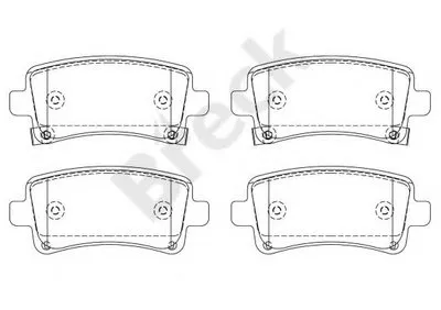 Комплект тормозных колодок, дисковый тормоз BRECK купить