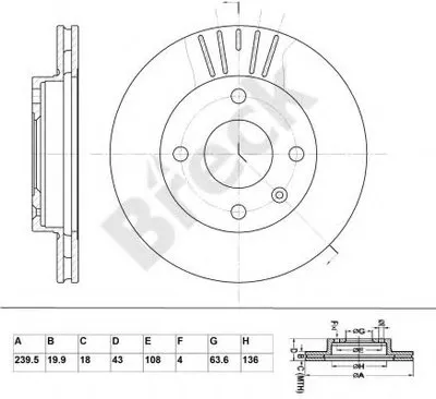Тормозной диск BRECK купить