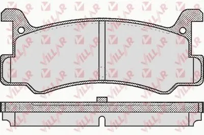 Комплект тормозных колодок, дисковый тормоз VILLAR купить