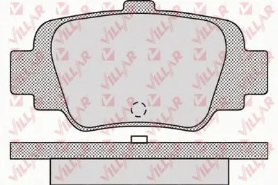 Комплект тормозных колодок, дисковый тормоз VILLAR купить
