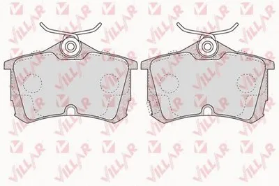 Комплект тормозных колодок, дисковый тормоз VILLAR купить