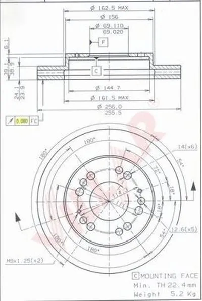 Тормозной диск VILLAR купить