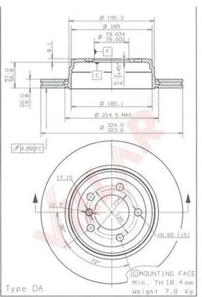 Тормозной диск COATED DISC LINE VILLAR купить