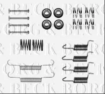 Комплектующие, колодки дискового тормоза BORG & BECK купить