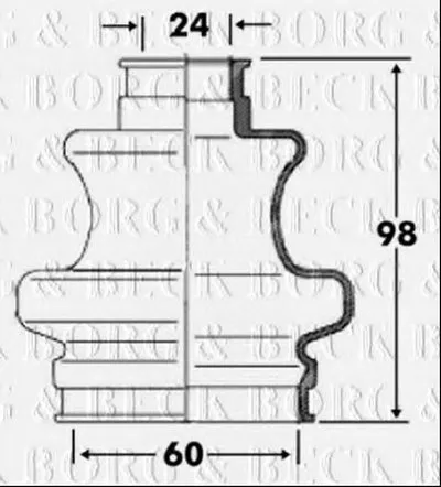 Пыльник, приводной вал BORG & BECK купить