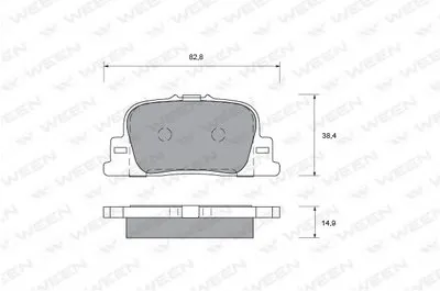 Комплект тормозных колодок, дисковый тормоз WEEN купить