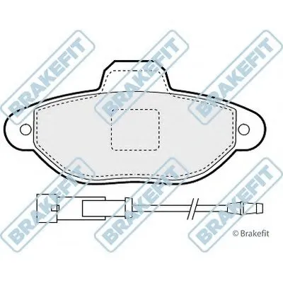 Комплект тормозных колодок, дисковый тормоз Brake Fit APEC braking купить