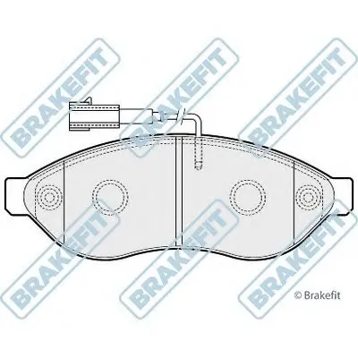 Комплект тормозных колодок, дисковый тормоз Brake Fit APEC braking купить