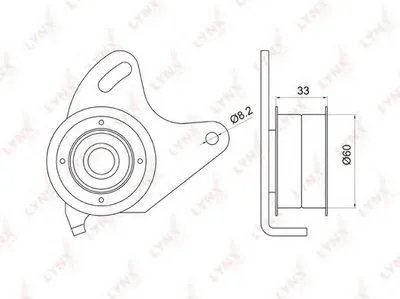 Натяжной ролик, ремень ГРМ LYNXauto купить