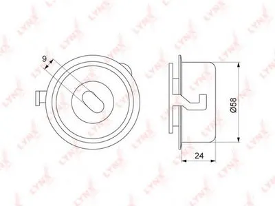 Натяжной ролик, ремень ГРМ LYNXauto купить