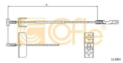 Трос, стояночная тормозная система COFLE купить