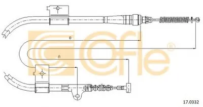 Трос, стояночная тормозная система COFLE купить