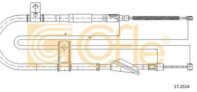 Трос, стояночная тормозная система COFLE купить