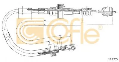Тросик сцепления COFLE купить