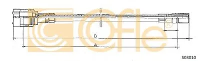 Тросик спидометра COFLE купить