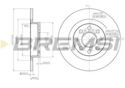 Тормозной диск BREMSI купить