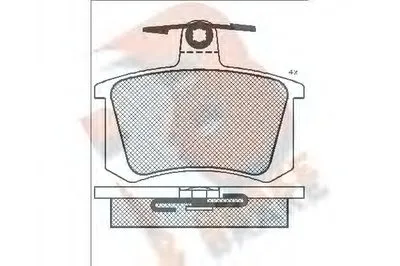 Комплект тормозных колодок, дисковый тормоз R BRAKE купить