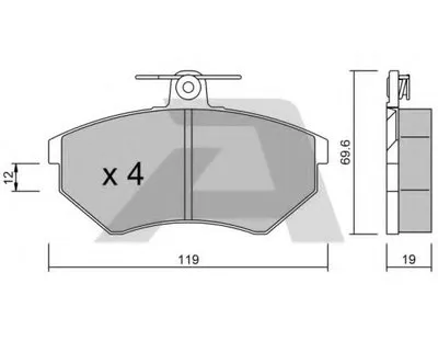 Комплект тормозных колодок, дисковый тормоз AISIN купить