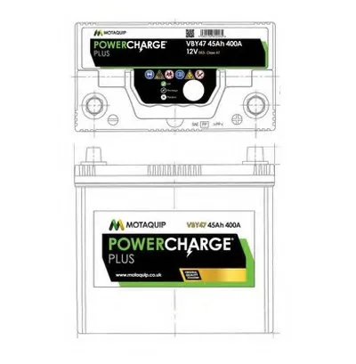 Стартерная аккумуляторная батарея Powercharge Plus MOTAQUIP купить