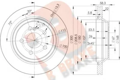 Тормозной диск R BRAKE купить