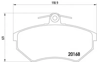 Комплект тормозных колодок, дисковый тормоз HELLA купить