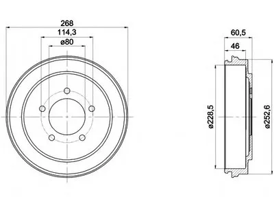 Тормозной барабан HELLA купить