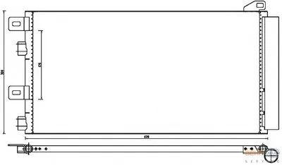 Конденсатор, кондиционер BEHR HELLA SERVICE HELLA купить