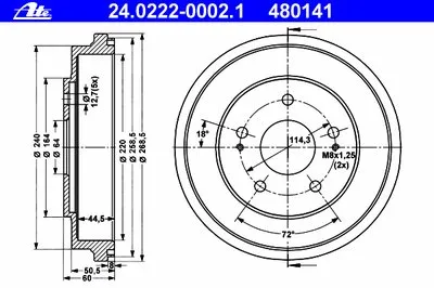 Тормозной барабан ATE купить