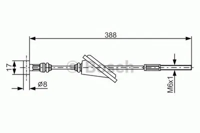 Трос, стояночная тормозная система BOSCH купить