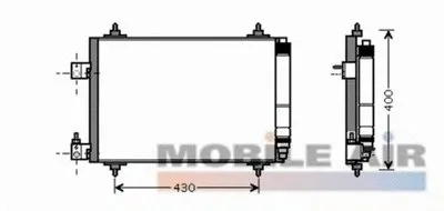 Конденсатор, кондиционер VAN WEZEL купить