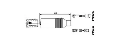 Вилка, распределитель зажигания; Вилка, катушка зажигания BREMI купить