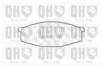 Комплект тормозных колодок, дисковый тормоз QUINTON HAZELL купить
